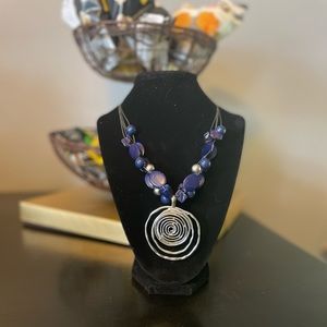 Blue Bead Necklace